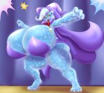  alternate_species anthro anthrofied bear big_breasts blues64 breasts cleavage clothed clothing female friendship_is_magic hasbro hat headgear headwear hi_res huge_breasts hyper hyper_breasts mammal marauder6272 my_little_pony sharp_teeth solo teeth thick_thighs trixie_(mlp) 