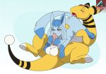  2023 ambiguous_gender ampharos anal ashley-arctic-fox balls big_balls black_markings blue_body blue_eyes blue_fur blue_hair blue_nose blue_tail blush digital_media_(artwork) eeveelution eyes_closed fellatio feral feral_on_feral forehead_gem fur generation_2_pokemon generation_4_pokemon genitals glaceon hair hooves long_tail male male/ambiguous mammal markings nintendo open_mouth oral patreon paws penile pokemon pokemon_(species) rimming sex signature tail tongue tongue_out yellow_body yellow_skin 