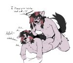  absurd_res anthro female hi_res male selfcest sewerchick square_crossover 
