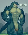  abs absurd_res alligator alligatorid anthro big_penis crocodilian genitals green_body hi_res huge_penis looking_at_viewer male mixterart muscular muscular_anthro muscular_male nipples pecs penis reptile scalie solo tail vein veiny_muscles veiny_penis 