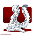  anthro blue_eyes breasts butt doc_nickel felid feline female fur hair inner_ear_fluff leopard looking_at_viewer mammal nipples nude pantherine pirta_(the_whiteboard) simple_background snow_leopard solo spots tail the_whiteboard tuft webcomic webcomic_character 