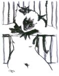  domestic_cat felid feline felis female feral fur genitals hi_res humanoid looking_at_viewer mammal nude olivia_de_berardinis painting_(artwork) pussy siamese smile solo tail traditional_media_(artwork) 