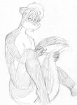  eyes_closed male mammal mephitid skunk tabbiewolf tail_covering_crotch 