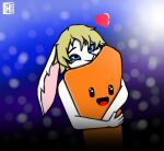  anthro blonde_hair blue_eyes charlie_(charliebnnuy) charliebnnuy embrace fur hair happy hug invalid_tag lagomorph leporid male mammal plushie rabbit smile solo white_body white_fur 