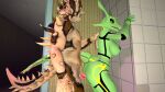  anthro duo female generation_3_pokemon hi_res legendary_pokemon male male/female modiar nintendo pokemon pokemon_(species) ramon_64bits rayna_(furromantic) rayquaza reptile scalie warfare_machine 