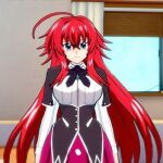  big_breasts breasts clothing demon female funimation green_blue_eyes hair high_school_dxd human invalid_tag low_res mammal red_hair rias_gremory riasgremory school_uniform solo uniform 