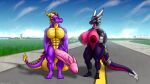  activision ahkvenir airport anthro balls big_balls big_breasts big_muscles big_penis breasts collar cynder dragon duo female genitals hi_res horn huge_balls huge_breasts huge_muscles huge_penis hyper hyper_balls hyper_genitalia hyper_penis male muscular muscular_female muscular_male nipples nude outside penis pussy scalie spyro spyro_the_dragon standing tail vein veiny_penis 