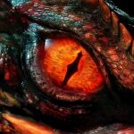  ambiguous_gender dragon eye_contact feral looking_at_another looking_at_viewer orange_sclera pupils reptile scales scalie slit_pupils unknown_artist 