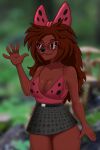  absurd_res amiliya anthro black_eyes bottomwear breasts brown_body cleavage clothed clothing duduka duduka_barbidockskaya dyudyuka dyudyuka_barbidokskaya ekran eyewear female hair half-closed_eyes hi_res long_hair looking_at_viewer metalslayer miniskirt narrowed_eyes russian shape_shifter skirt solo soviet_cartoon sunglasses unknown_species villian wide_hips yellow_eyes 