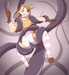  absurd_res blush clean_diaper clothing diaper embarrassed extremius_amphibious front_view girly hi_res lagomorph leggings legwear leporid looking_down male mammal rabbit solo sweater tentacle_in_diaper tentacles topwear 