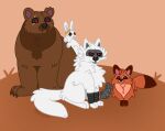  alleycat8706_(artist) angry bear brown_body brown_fur canid canine canis cheek_tuft claws death_(puss_in_boots) facial_tuft famine_(plobster) fan_character female feral fluffy fluffy_tail fox fur fuzzy grey_body grey_fur group lagomorph leporid life_(plobster) looking_at_viewer looking_up lying male mammal murid murine neck_tuft orange_body orange_fur pestilence_(plobster) puss_in_boots_(film) puss_in_boots_the_last_wish rabbit rat red_eyes rodent scar sitting sitting_on_ground stare tail tuft war_(plobster) white_body white_fur wolf 