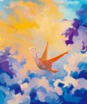  above_clouds absurdres alternate_color closed_mouth cloud from_side green_eyes highres latias nashiro_o77o no_humans pokemon pokemon_(creature) shiny_pokemon smile solo twitter_username watermark 