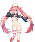  aqua_eyes armored_boots ass_visible_through_thighs boots breasts epic_seven hairband jewelry milim_nava necklace nipples non-web_source nude nude_filter open_mouth pink_hair pubic_hair pussy standing striped striped_thighhighs tensei_shitara_slime_datta_ken thighhighs thighs third-party_edit twintails v 