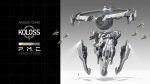  absurdres chinese_commentary drone energy_ball floating floodlights highres machine mecha original robot science_fiction sherman_(egnk2525) size_comparison tagme 