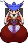  anthro big_breasts breasts clothing dragon eyelashes female green_body green_scales hi_res huge_breasts juna_june_(lizzyglizzy) lizzyglizzy markings purple_body purple_scales purple_spikes red_clothing scale_markings scales scalie signature solo spikes spikes_(anatomy) topwear watermark yellow_eyes 