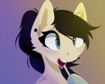  abhor_moon_(artist) anthro earth_pony equid equine female grey_eyes hair hasbro hi_res horse lineless lollipop_in_mouth mammal messy_hair my_little_pony pony solo tan_body undead yellow_teeth zombie zombie_bimbo(character) 