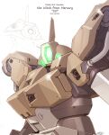  character_name chuchu&#039;s_demi_trainer copyright_name demi_barding ebikawa_kanetake episode_number glowing gundam gundam_suisei_no_majo highres mecha mobile_suit no_humans one-eyed projected_inset robot science_fiction signature solo_focus upper_body 