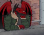 anthro dragon hi_res hybrid male rudevou rudevou_(character) solo 