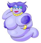  absurd_res alpha_channel areola bedroom_eyes belly big_areola big_belly big_breasts big_nipples breasts ear_piercing ear_ring eyelashes female hair hand_behind_head hi_res holding_breast jewelry kamex legless lips madame_flurrie mario_bros narrowed_eyes nintendo nipples overweight overweight_female paper_mario piercing purple_body purple_hair ring_piercing sagging_breasts seductive solo thick_lips 