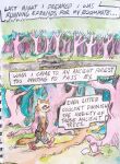  absurd_res anthro comic domestic_ferret female forest forest_background grunge hi_res mammal mustelid musteline nature nature_background painting_(artwork) plant psychedelic punk retro roganaut traditional_media_(artwork) tree true_musteline vintage watercolor_(artwork) weasel 