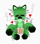  creeper_(minecraft) duo english_text fake_cat_ears fake_ears female genitals looking_at_viewer male male/female microsoft minecraft mojang penis sex text unknown_artist xbox_game_studios 