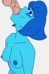  2:3 animated blue_body blue_hair blush cartoon_network deep_throat drawbutts faceless_character faceless_male female gem_(species) hair humanoid lapis_lazuli_(steven_universe) male male/female neck_bulge oral oral_penetration penetration short_playtime steven_universe 