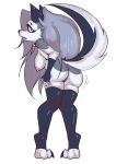  absurd_res anthro big_breasts big_butt bluelikethevoid breasts butt canid canine canis female helluva_boss hi_res loona_(helluva_boss) mammal pose presenting shaking_butt solo wide_hips wolf 