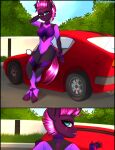  absurd_res anthro brony butt caliluminos car censored equid equine female hasbro hi_res horn horse mammal my_little_pony pony racer sex solo tempest unicorn vehicle ych 