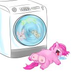  ambiguous_gender appliance asphyxiation bodily_fluids brown_body brown_fur drooling drowning female feral fluffy_pony fluffy_pony_(species) fur green_body green_fur group hair inshi pink_body pink_fur pink_hair red_body red_fur saliva simple_background teats tongue tongue_out washing_machine white_background 