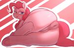  2023 anus big_butt butt equid equine female feral friendship_is_magic genitals hasbro hi_res lying mammal my_little_pony on_side pinkie_pie_(mlp) puffy_anus pussy welost 
