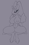  anthro breasts female generation_4_pokemon genitals lopunny nintendo nipples nothatbad pinup pokemon pokemon_(species) pose pussy solo spread_legs spreading 