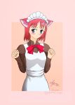  absurdres animal_ears cat_ears eternal_cringe expressionless grey_eyes highres hisui_(tsukihime) looking_at_viewer maid maid_headdress melty_blood pink_hair short_hair standing tsukihime type-moon 