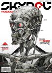  absurdres artist_name barcode commentary cover english_commentary english_text fake_magazine_cover glowing glowing_eyes highres humanoid_robot johnson_ting machinery magazine_cover no_humans photoshop_(medium) red_eyes robot science_fiction t-800 terminator_(series) the_terminator 