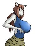  2016 animal_ears animal_humanoid anthro big_breasts bottomwear breast_grab breast_squeeze breasts breasts_hold brown_eyes brown_hair canid canine clothing curvaceous curvy_body curvy_figure curvy_milf female fox fox_ears grabbing grey_fox_milf_(one_piece) hado-abyss hair hand_on_breast huge_breasts humanoid long_hair looking_at_viewer mammal mature_female miniskirt mink minkmen_(one_piece) mustelid musteline one_piece simple_background skirt smile solo solo_focus thick_thighs true_musteline voluptuous white_background 