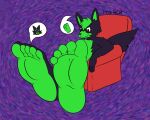  5_toes barefoot canid canine canis feet foot_fetish foot_focus green_feet hi_res humanoid_feet invalid_tag mammal marblepan paws plantigrade possession toes two_tone_feet wolf 