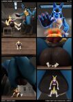  3d_(artwork) anthro balls bandai_namco breasts butt comic crotch_in_face digimon digimon_(species) digital_media_(artwork) dominant dominant_male duo evil-sprite face_squish feet female female_on_bottom forced generation_4_pokemon genitals hi_res larger_male looking_at_another looking_down_at_another low-angle_view lucario macro male male/female male_on_top micro micro_on_macro muscular muscular_male nintendo nipples on_bottom on_top pawpads paws penis pinned pokemon pokemon_(species) renamon shrink shrinking shrunk shrunken sitting_on_another size_difference size_transformation smaller_female smothering soles squish transformation under_balls 