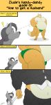  absurd_res anthro belly big_butt butt butt_sniffing canid canine canis comic duo engagement fox fox_mccloud fur grey_body grey_fur hi_res how-to huge_butt juano male mammal meme musclegut muscular nintendo size_difference sniffing star_fox wolf yellow_body yellow_fur ziude_(character) 