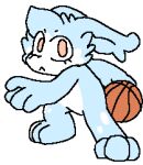  anthro ballin ballin&#039; balling basketball blue_body blue_fur fur lagomorph leporid low_res male mammal orange_eyes rabbit taiko_taco taikos_taco_stand thumbnail white_body white_fur 