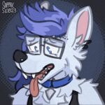  1:1 animated breath canid canine canis collar domestic_dog mammal panting piercing sapphicslob short_playtime tongue tongue_out 