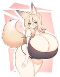  &lt;3 animal_humanoid big_breasts big_butt blonde_hair blue_eyes breasts butt cakecatboy canid canid_humanoid canine canine_humanoid cassia_(cakecatboy) cleavage clothed clothing female fox_humanoid hair hi_res huge_breasts huge_butt huge_thighs humanoid hyper hyper_breasts looking_back mammal mammal_humanoid smile solo standing tail thick_thighs topwear 