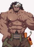  2023 37:50 abs absurd_res anthro beard belt biceps big_biceps big_deltoids big_muscles big_pecs black_hair blizzard_entertainment body_hair bottomwear brown_body brown_bottomwear brown_clothing brown_fur brown_pants claws clothed clothing deltoids ear_piercing ear_ring facial_hair felid finger_claws fur grin hair hand_on_hip happy_trail hi_res inner_ear_fluff lion male mammal mauga_(overwatch) muscular muscular_anthro muscular_male navel nipples obliques overwatch pantherine pants pecs piercing pubes ring_piercing smile solo tail tail_tuft tamainu topless tuft utility_belt vein veiny_muscles white_hair 