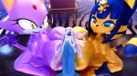  3d_(artwork) absurd_res animal_crossing ankha_(animal_crossing) anthro armband balls big_breasts big_penis black_nose blaze_the_cat blender_(software) blue_body blue_eyes blue_fur blue_hair blue_penis bodily_fluids breast_squish breasts breasts_frottage cum cum_on_breasts cum_on_penis digital_media_(artwork) domestic_cat emotionless felid feline felis female forehead_gem fur genital_fluids genitals group hair hi_res looking_at_viewer male male/female mammal nintendo palisal penis purple_body purple_fur purple_hair sega smile sonic_the_hedgehog_(series) squish tail trio yellow_body yellow_eyes yellow_fur 