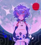  1girl animated animated_gif ayanami_rei blue_hair blush bodysuit breasts closed_mouth loan0u messy_hair neon_genesis_evangelion pilot_suit plugsuit red_eyes short_hair solo standing 