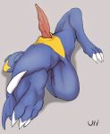  garchomp generation_4_pokemon hi_res male nintendo pokemon pokemon_(species) solo ulithefurry 