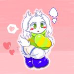  absurd_res aramatchan asriel_dreemurr bottomwear butt clothing hi_res male pants solo undertale undertale_(series) 