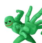  amphibian anthro brown_eyes frog impending_violence lips male meme pepe_the_frog red_lips simple_background smile solo unknown_artist white_background 