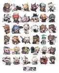  2022 6+boys 6+girls absurdres angelina_(arknights) arene_(arknights) arknights asbestos_(arknights) bison_(arknights) broca_(arknights) catapult_(arknights) ceylon_(arknights) chibi chinese_commentary chinese_text cliffheart_(arknights) doctor_(arknights) enforcer_(arknights) estelle_(arknights) ethan_(arknights) executor_(arknights) eyjafjalla_(arknights) fiammetta_(arknights) franka_(arknights) furry furry_male furry_with_furry furry_with_non-furry gladiia_(arknights) gummy_(arknights) highres indra_(arknights) interspecies kazemaru_(arknights) kroos_(arknights) kroos_the_keen_glint_(arknights) kyou_039 la_pluma_(arknights) lee_(arknights) ling_(arknights) manticore_(arknights) matoimaru_(arknights) melantha_(arknights) mountain_(arknights) mudrock_(arknights) multiple_boys multiple_girls nian_(arknights) shining_(arknights) shirayuki_(arknights) silence_(arknights) swire_(arknights) tequila_(arknights) translation_request utage_(arknights) vigna_(arknights) white_background zima_(arknights) 