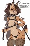  alivion anthro bdsm bondage bound collar dominant felid feline female furry harness hi_res lead leash lynx mammal mommy_(disambiguation) solo sunny 