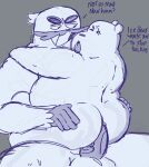  ahegao anal anal_penetration anthro anukkyt bear cartoon_network dialogue duo erection facial_hair genitals grin hand_on_butt hi_res ice_bear looking_pleasured male male/male male_penetrated male_penetrating male_penetrating_male mammal mustache open_mouth overweight overweight_male penetration penis ralph_(wbb) sasquatch sex sketch smile smug text tongue tongue_out we_bare_bears 