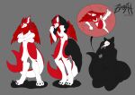  absurd_res anthro canid canine canis duo fluffy hi_res human kobold latex male mammal mask nintendo overweight pred prey puro rubber transformation transfurmations transfurs vore wolf zdoah 